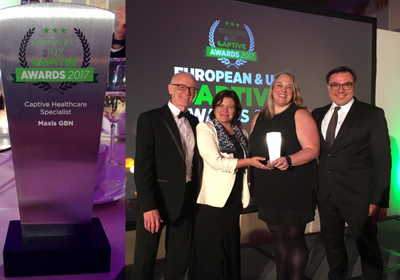 A fantastic win for MAXIS GBN at the European & UK Captive Awards last night