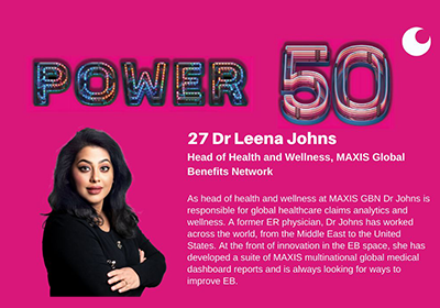 Dr Leena Johns voted into Captive Review's Power 50 